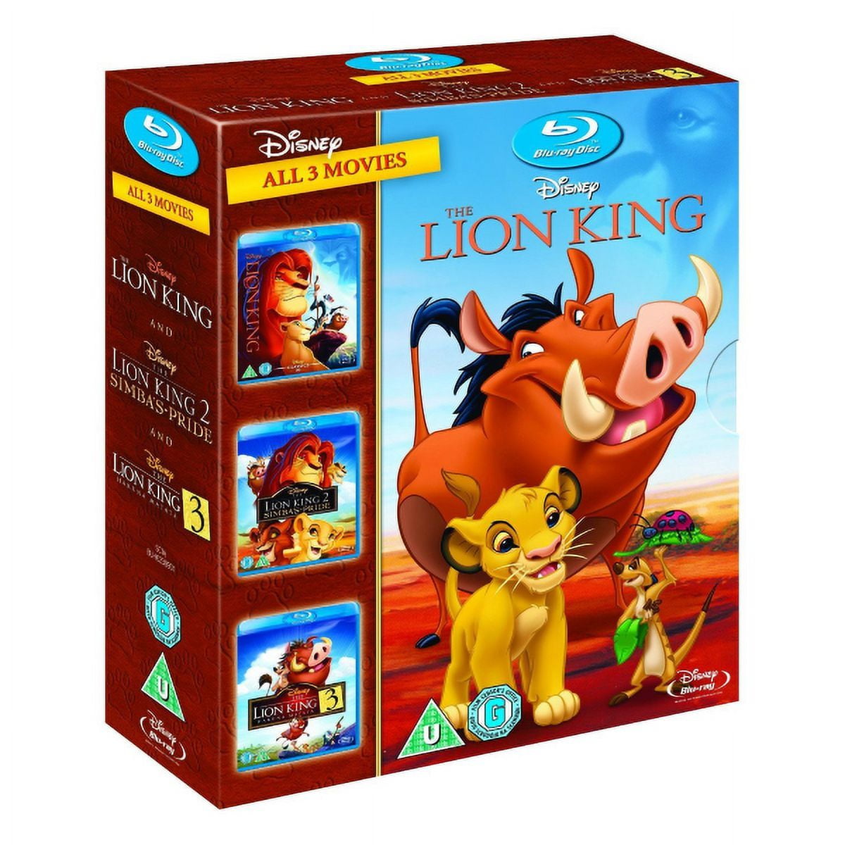 Disney s The Lion King Trilogy Blu Ray Box Set Walmart