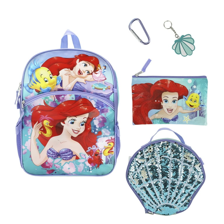 The Little Mermaid 16 5-Piece Backpack and Lunchbox Set