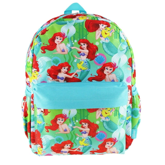 Disney's The Little Mermaid 16 inch All Over Print Deluxe Backpack ...