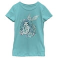 thumbnail image 1 of Girl's The Little Mermaid Ariel Under the Sea Portrait  Graphic Tee Tahiti Blue X Large, 1 of 4