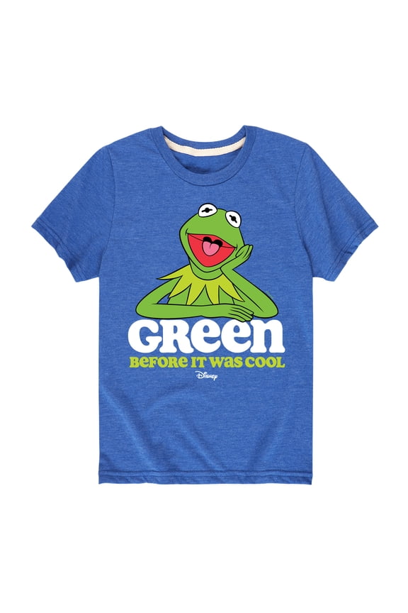 Disney's The Muppets Kermit Boys 8-20 Green Before It Was Cool Graphic Tee Color: Blue Size: SMALL