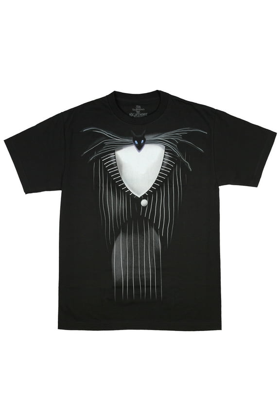 Disney's The Nightmare Before Christmas Men's Jack Skellington Tuxedo Costume Adult Short Sleeve T-Shirt