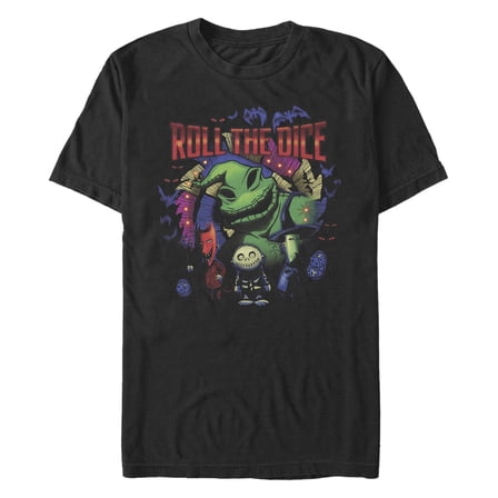 Disney's The Nightmare Before Christmas Men's Oogie Roll The Dice Tee Color: Black Size: M