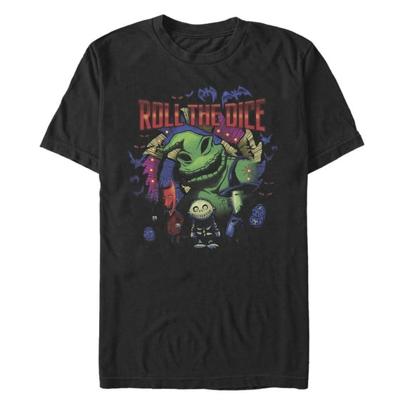 Disney's The Nightmare Before Christmas Men's Oogie Roll The Dice Tee Color: Black Size: M
