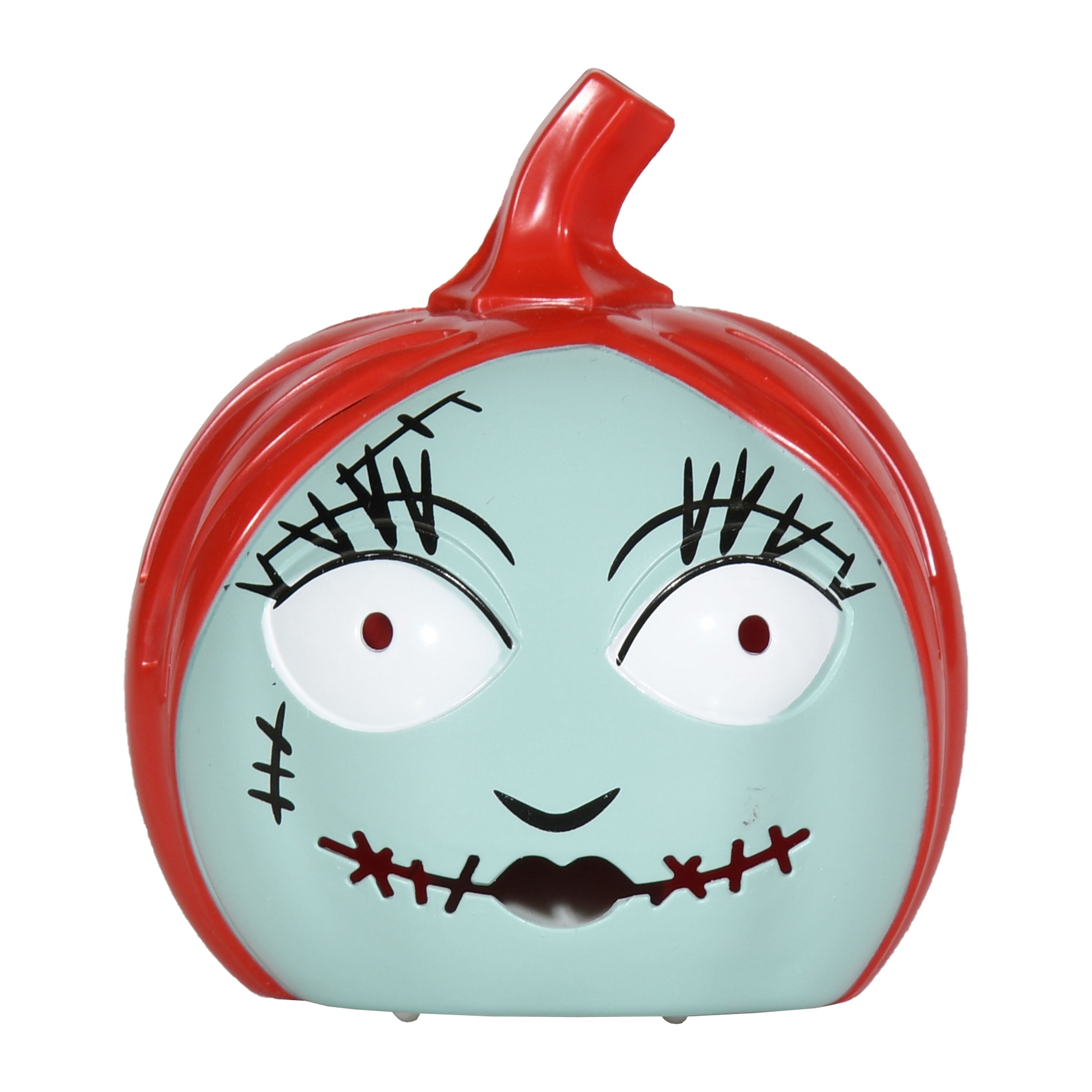 Disney's The Nightmare Before Christmas Sally Mini Light Up Halloween Pumpkin Decoration, 3.5", Multi Color, Rigid Plastic