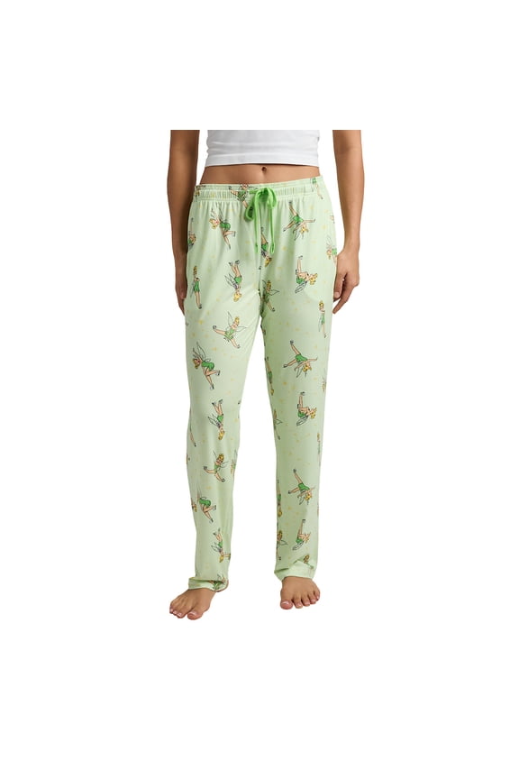 Disney's Tinker Bell All-Over Print Women's Sleep Pajama Pants -Large