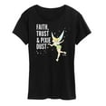 thumbnail image 1 of Tinker Bell - Faith Trust Pixie Dust - Ladies Short Sleeve Classic Fit Tee, 1 of 5