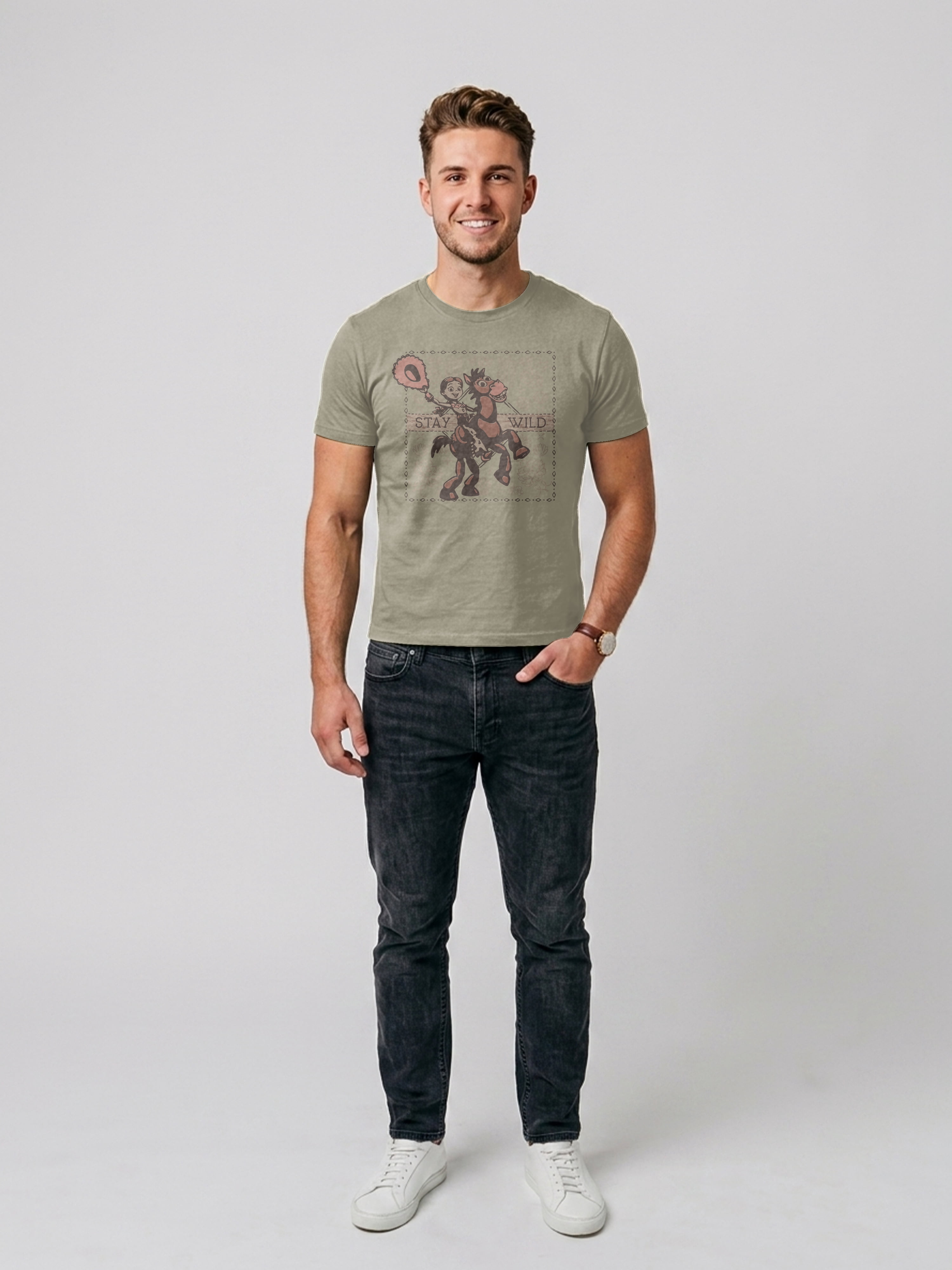 Toy Story "Staying Wild" Men's & Big Men's Graphic Tee Shirt, Sizes S-3XL
