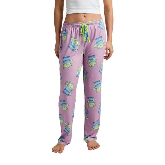 Disney's Toy Story Alien All-Over Print Women's Sleep Pajama Pants -Medium