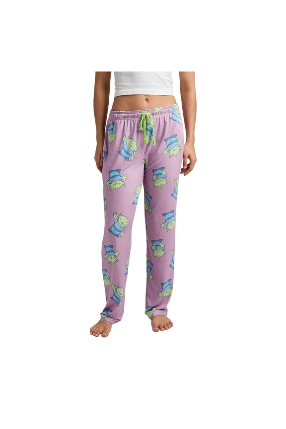 Disney's Toy Story Alien All-Over Print Women's Sleep Pajama Pants -Medium