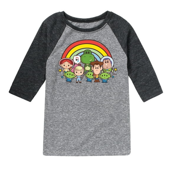 Disney's Toy Story - Group Shot - Toddler & Youth Raglan Graphic T-Shirt