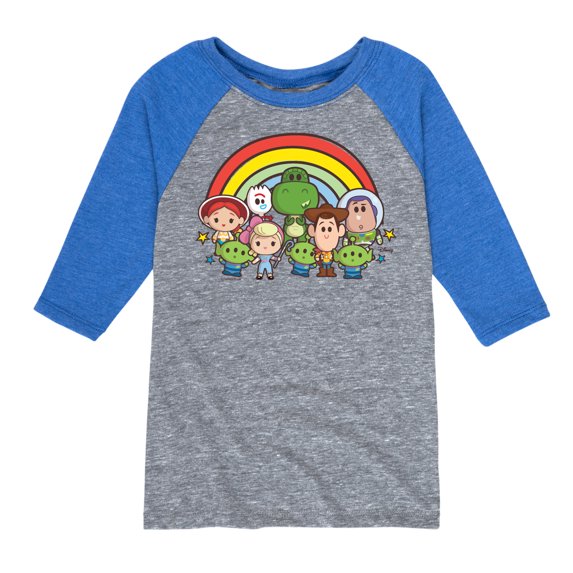 Disney's Toy Story - Group Shot - Toddler & Youth Raglan Graphic T-Shirt
