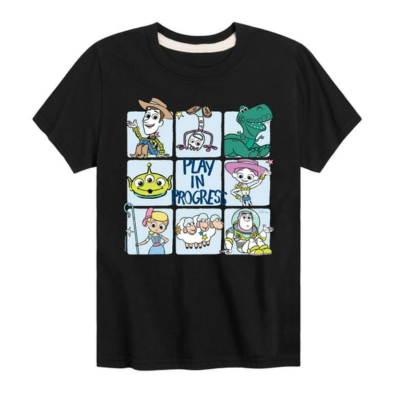 Disney's Toy Story - Play In Progress - Toddler & Youth Short Sleeve Graphic T-Shirt