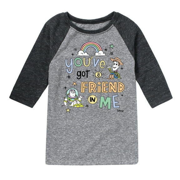 Disney's Toy Story - You've Got A Friend In Me - Toddler & Youth Raglan Graphic T-Shirt
