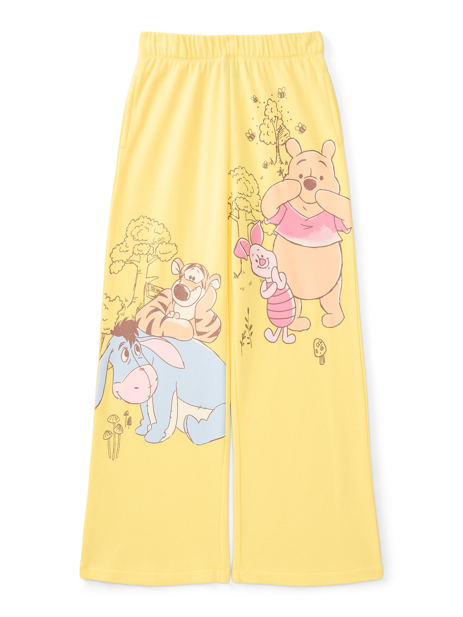 Disney's Winnie The Pooh Girls Fleece Jogger Pants, Sizes 4-16