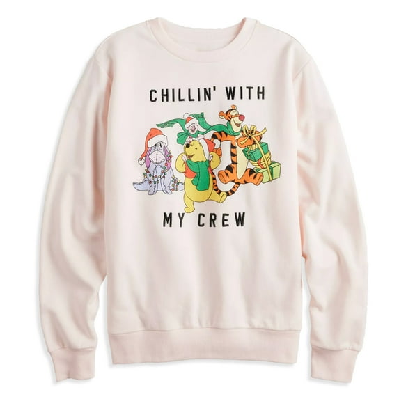 Disney's Pooh & Friends Women's Crewneck Sweatshirt Chillin With My Crew