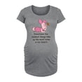 thumbnail image 1 of Winnie the Pooh - Piglet Smallest Things - Women's Maternity Scoop Neck Graphic T-Shirt, 1 of 4