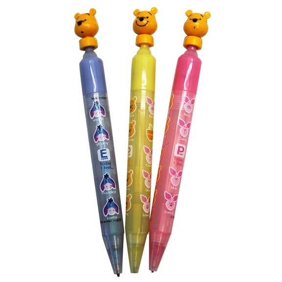 Disney's Winnie the Pooh Mechanical Pencils - Blue Translucent Mechanical Pencils (3pc)