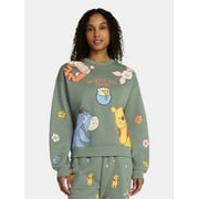 Disney Winnie the Pooh and Friends Women’s Honey Pot Graphic Fleece Sweatshirt, Sizes XXS-XXL
