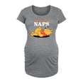 thumbnail image 1 of Winnie the Pooh - Believe in Naps - Women's Maternity Scoop Neck Graphic T-Shirt, 1 of 4