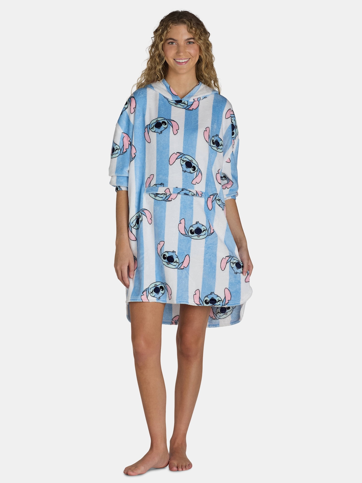 Disney Stitch Women's Plush Hooded Lounger, Sizes XS3X