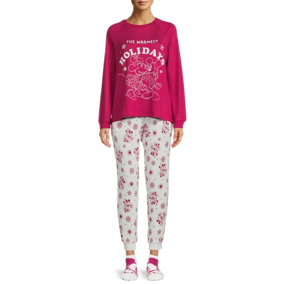 Disney's Women's and Women's Plus Mickey Mouse Pajama Gift Set, 3-Piece
