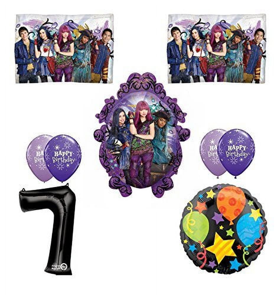 Disney the Descendants 2 Happy 7th Birthday Party supplies Balloon