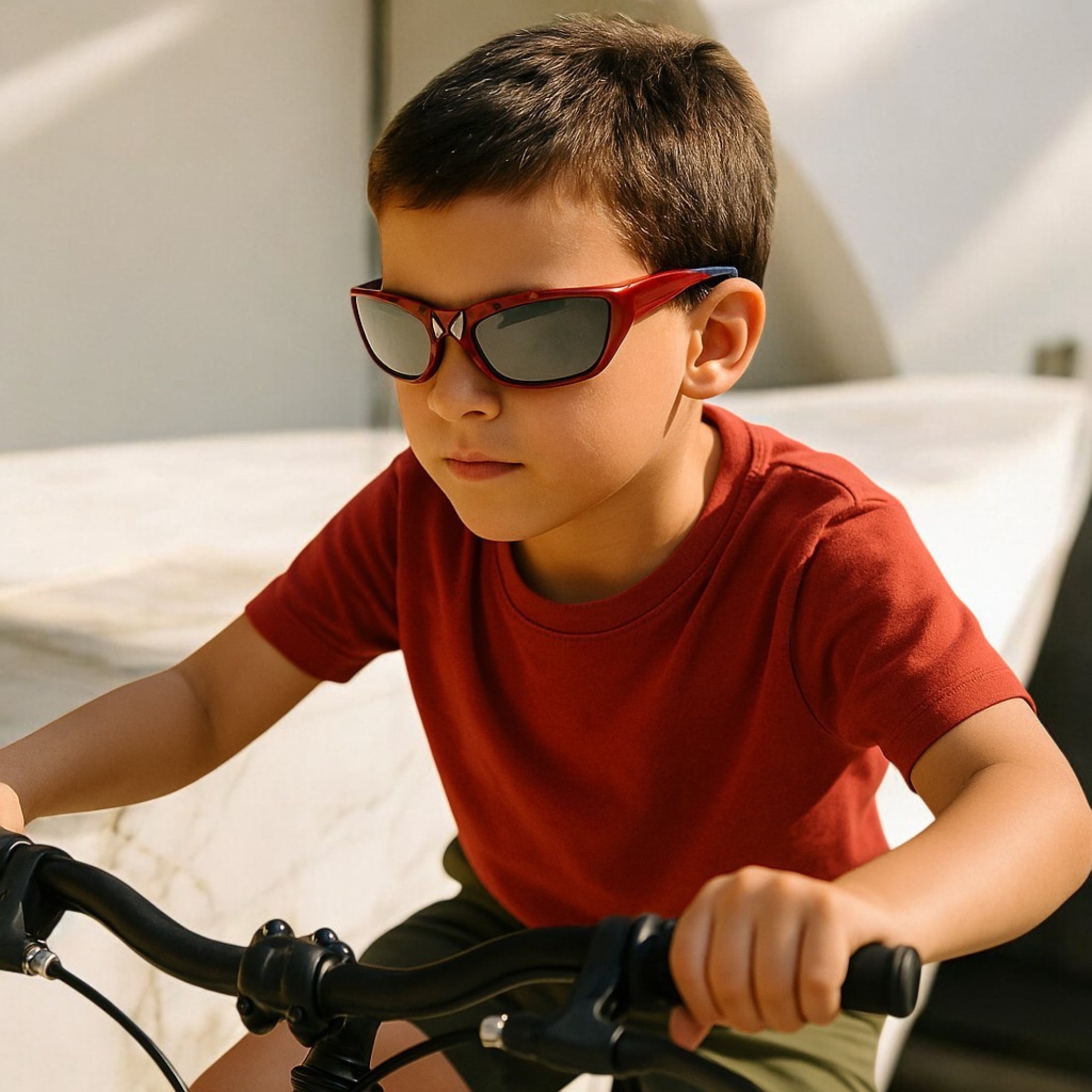 Occhiali Da Sole Spider-Man Bambini - Modello Wrap Red Crystal Per Piccoli Eroi - Foto 7