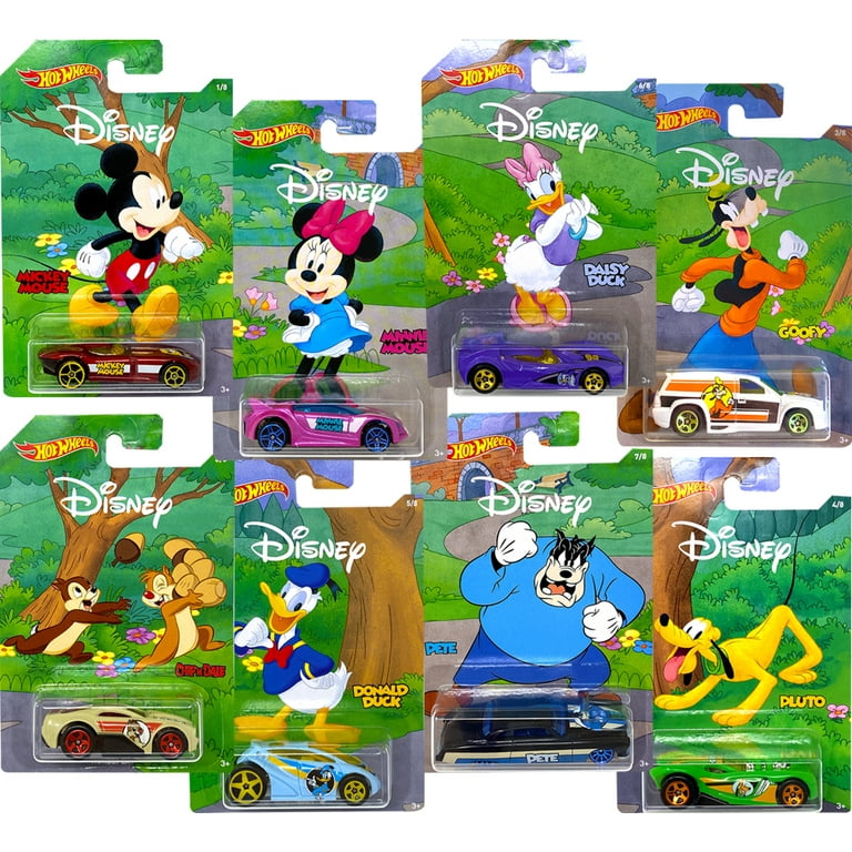 Disney x Hot Wheels Character Vehicle 90th Anniversary Edition Set