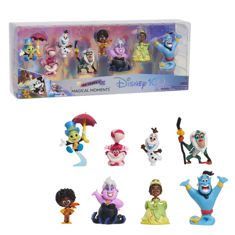 Disney100 Years of Magical Moments Celebration Collection Limited Edition  8-piece Figure Pack, Kids Toys for Ages 3 up