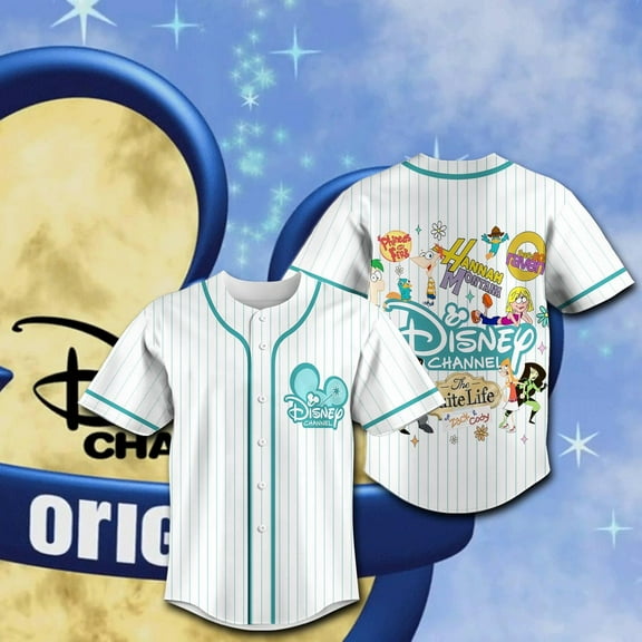 DisneyChannel Retro Baseball Jersey, Personalized Family Vacation 2025 Baseball Jersey Shirt