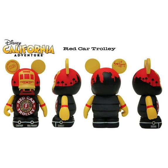 Disneyland California Adventure RED CAR Trolley Grand Opening California Adventure 3" Vinylmation Figure
