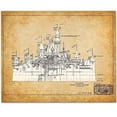 thumbnail image 1 of Disneyland Castle - 11x14 Unframed Patent Print - Great Gift for Disney Fan, 1 of 5