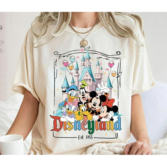 Disneyland Est 1955 California Shirt, Retro Mickey And Friends Shirt, Animal Kingdom Shirt, Disneyland Family Matching Outfit Shirt