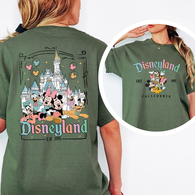 Disneyland Est. 1955 T-Shirt | Two-Sided Print | California Mickey ...
