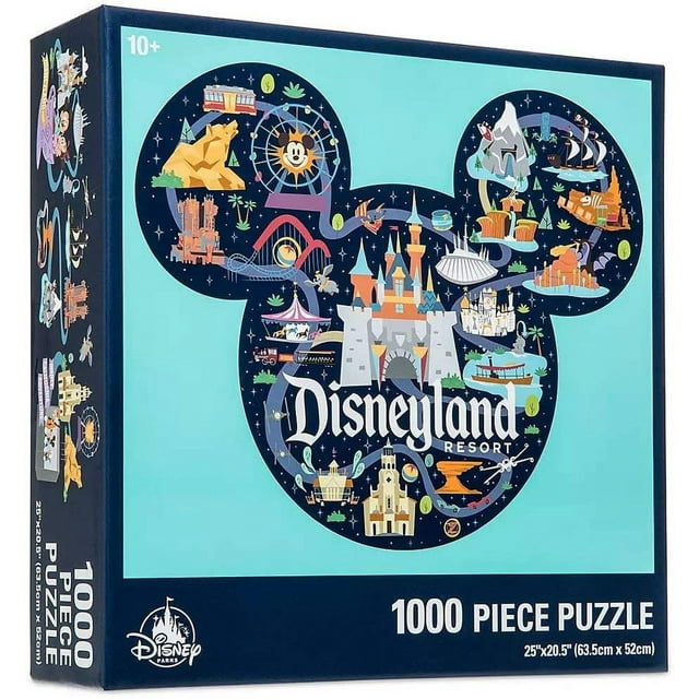 Disneyland Mickey Mouse Icon Disney Park Map Puzzle - 1000 Pieces