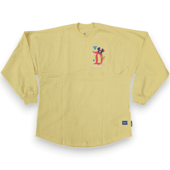 Disneyland Resort EST 1955 Yellow Jersey – 100% Cotton Long Sleeve- Donald & Goofy