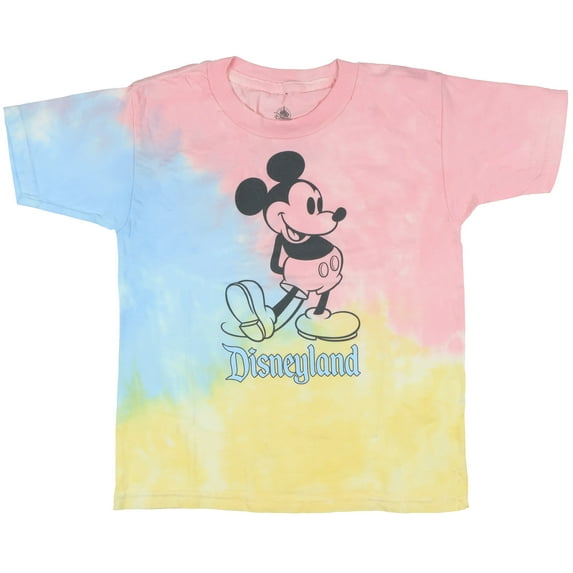 Disneyland Shirt Girls Mickey Mouse Tie Dye Toddlers Short Sleeve Tee