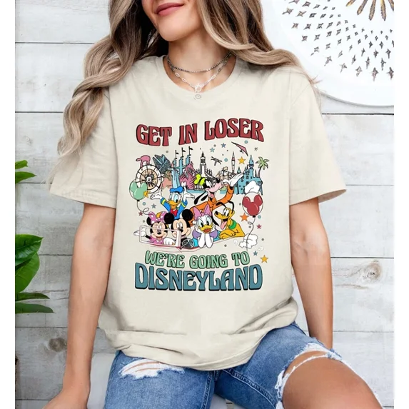 Disneyland Shirt, Mickey and Friends Disney Trip Unisex Adult Kid Shirt 660018 ,Natural Color,Size L