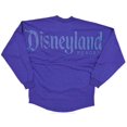 thumbnail image 1 of Disneyland Spirit Jersey Portion Purple Puff Glitter Oversized Pullover Shirt (Small, Purple), 1 of 9