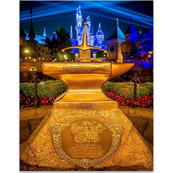 Disneyland The Sword in The Stone - 11x14 Unframed Art Print - Great Gift for Disney Lovers