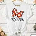 thumbnail image 1 of Minnie Bow Tee, Disneyland Women T-Shirt, Disney Mouse Tee, Birthday Gift, Disneyworld Tee for Friend, Minnie Trip Tee, Minnie Mouse Apparel, 1 of 4