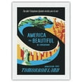 thumbnail image 1 of Disneyland - Tomorrowland’s America the Beautiful in Circarama - Vintage Travel Poster c.1960s - Japanese Unryu Rice Paper Art Print (Unframed) 18 x 24 in, 1 of 4