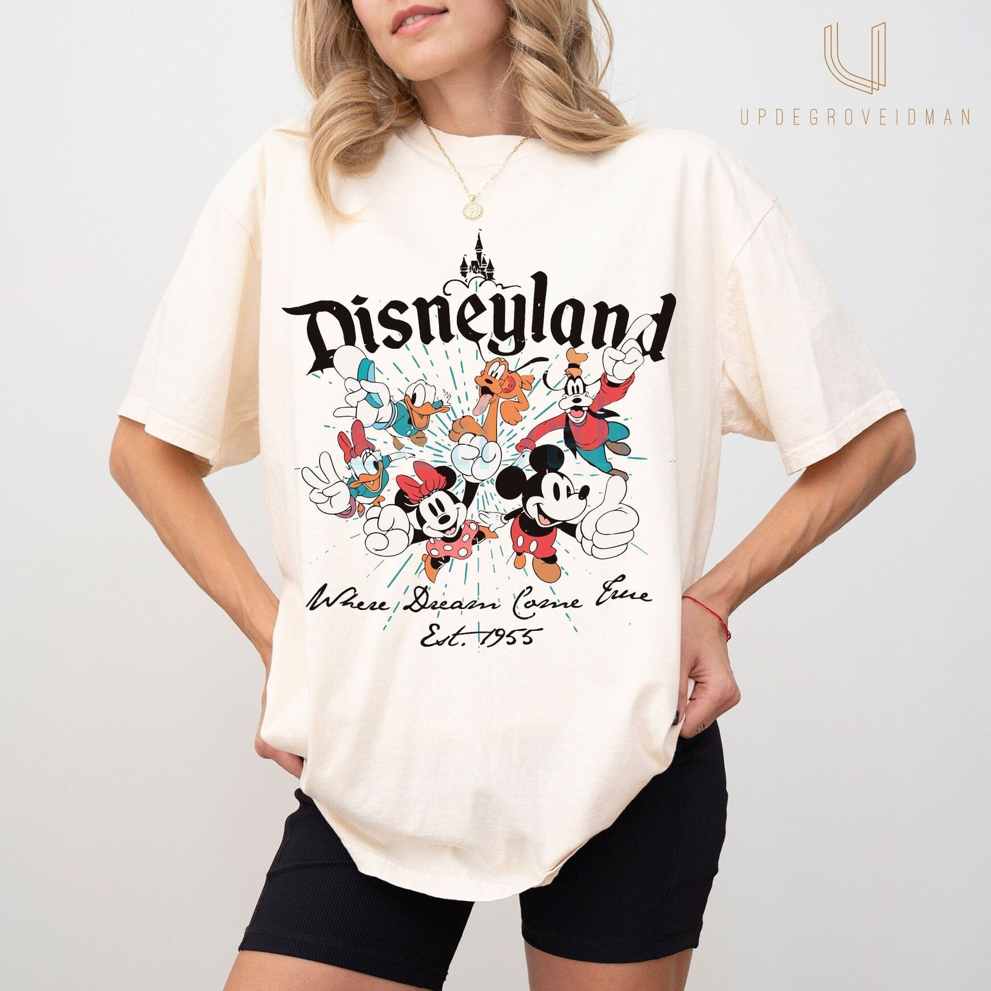 Disneyland Vintage Where Dream Come True Shirt, Mickey And Friends