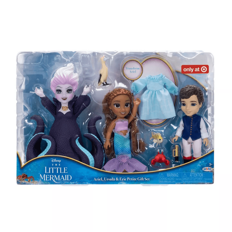 Disney The Little Mermaid Ariel Doll on Land in Signature Blue Dress