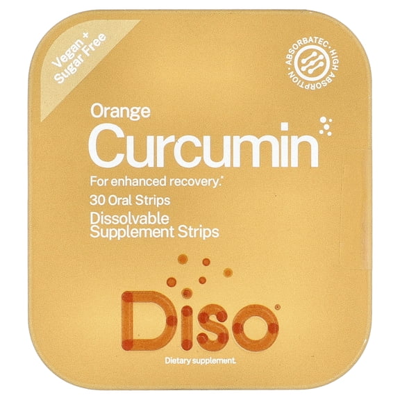 Diso Curcumin, Orange , 30 Oral Strips