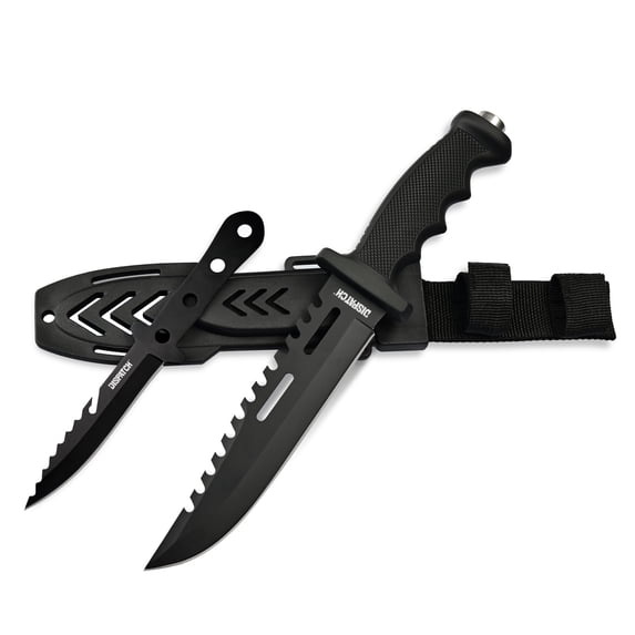 Dispatch 7.5-inch Survival Hunting Fixed Blade Utility Durable with Sheath and Pocket