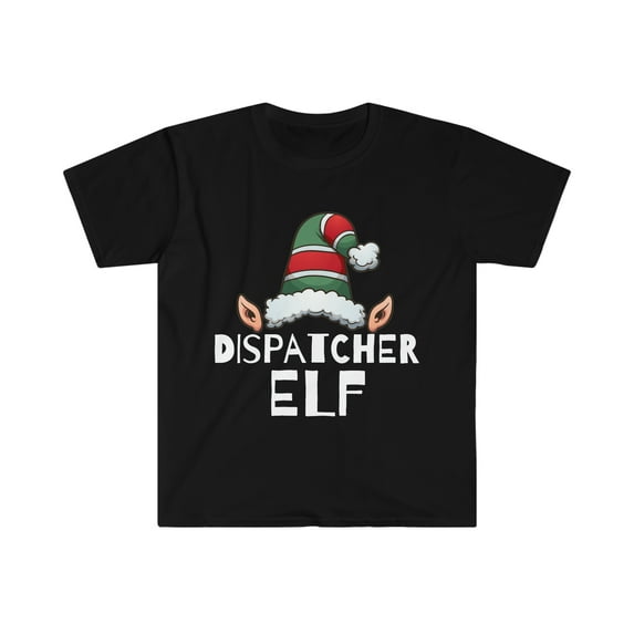 Dispatcher Elf Christmas Unisex T-shirt, S-3XL Holidays Xmas Elves