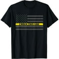 thumbnail image 1 of Dispatcher Gift - I Walk This Line - Thin Gold Line Flag T-Shirt, 1 of 2