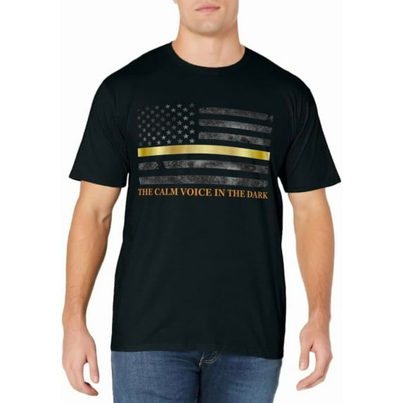 Dispatcher Gifts - Thin Gold Line - Thin Yellow Line 911 T-Shirt
